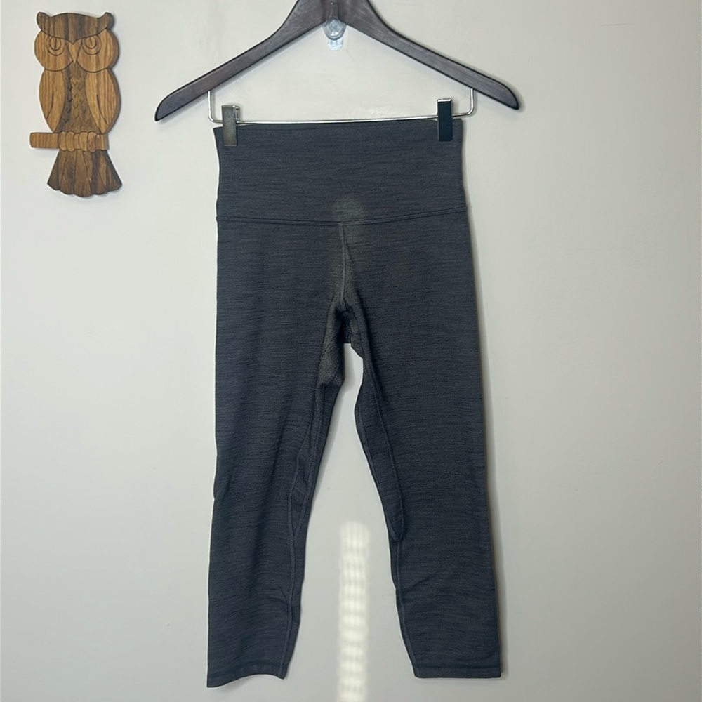 Lululemon Align Pant II 25” mini heathered herringbone heathered Black White